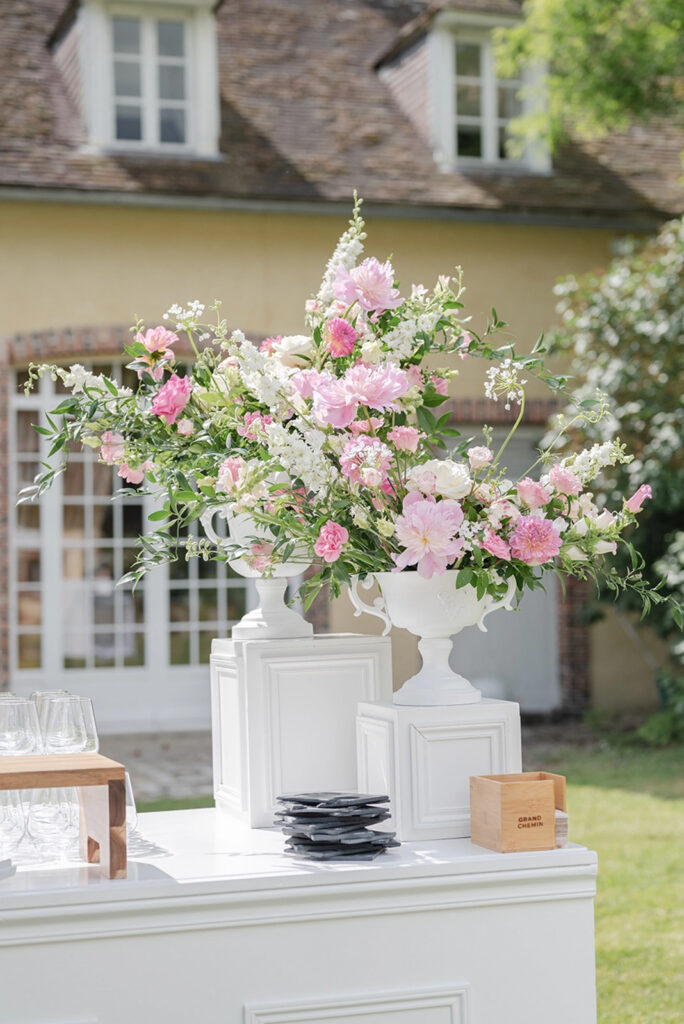 Caroll Clinard Designer Floral mariage paris et région parisienne basé à guyancourt dans les yvelines chateau de vaugrigneuse
